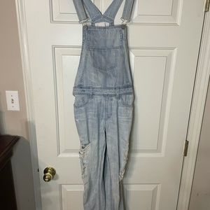 Big Star Light Wash Denim Overalls